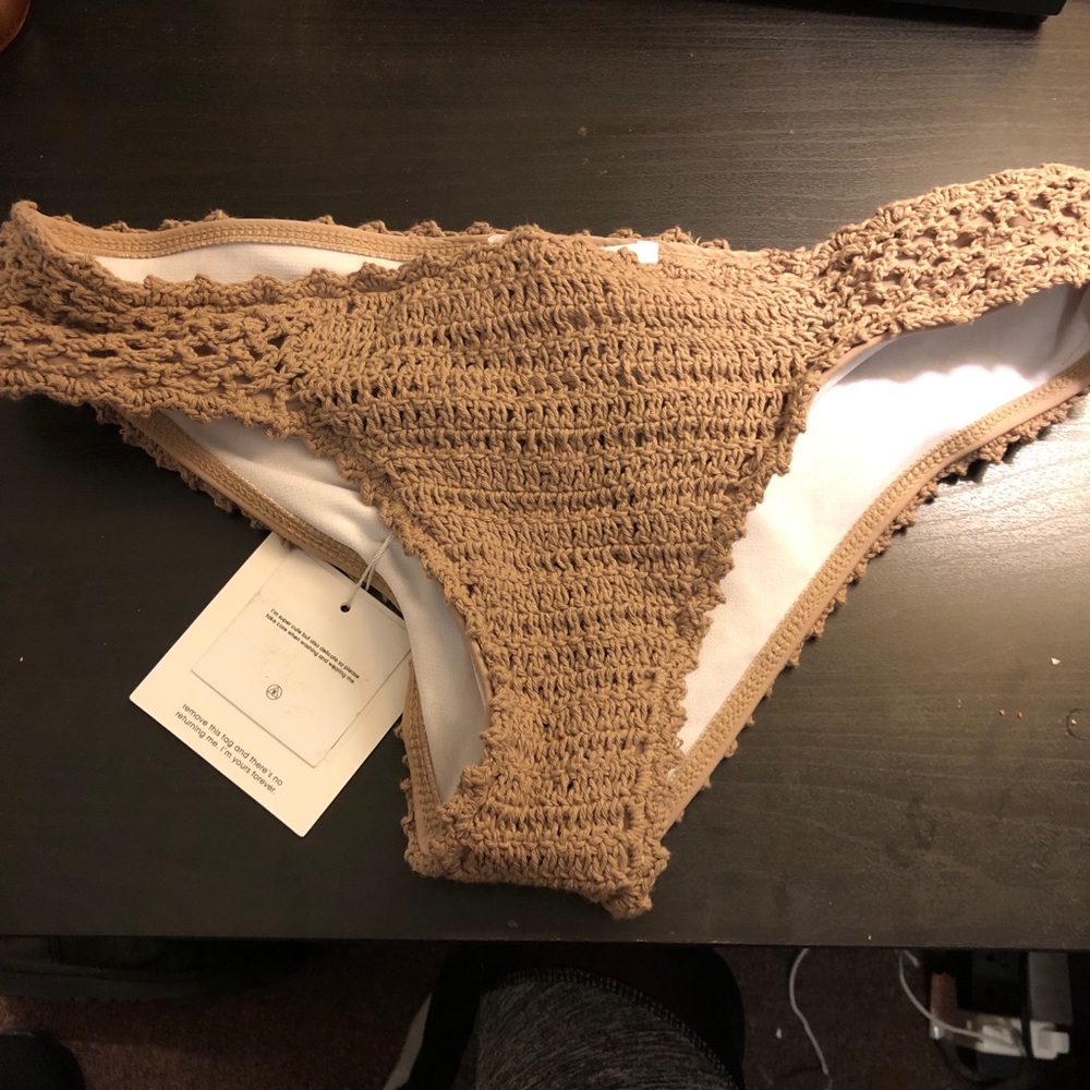 Crochet bikini bottoms from Missguided